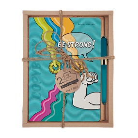 НАБОР ПОДАРОЧНЫЙ "BE STRONG" (ДВЕ ТЕТРАДИ BV И РУЧКА)
Арт. 7-40-001/02-3