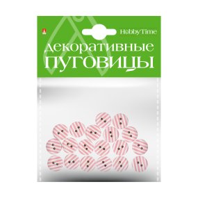ДЕКОРАТИВНЫЕ ПУГОВИЦЫ. "ПОЛОСКИ" Ø 15ММ
Арт. 2-179/02