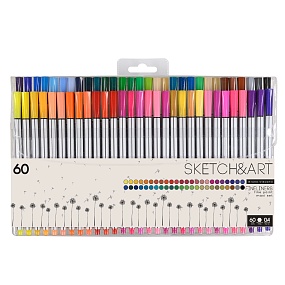 Набор BrunoVisconti®
из 60-ти капиллярных ручек
0.4 мм, ассорти
Sketch&Art
Арт. 36-0016