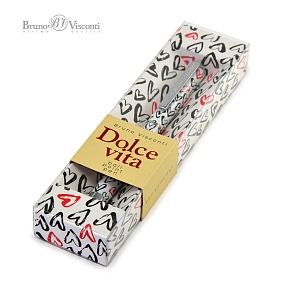 Ручка BrunoVisconti®
шариковая автоматическая, 0.7 мм
синяя, Dolce Vita «СЕРДЕЧКИ КРАСНЫЕ И ЧЕРНЫЕ»
в футляре, металлический корпус
Арт. 20-0252/05