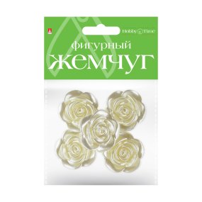 БУСИНЫ ФИГУРНЫЕ ПОД ЖЕМЧУГ "РОЗОЧКИ", 31 ММ
Арт. 2-372/14