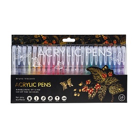 Набор BrunoVisconti®
из 24-х акриловых ручек
"FLORA.Лесные ягоды"
1 мм
Арт. 20-0500/01