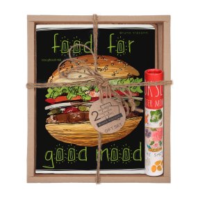 Набор подарочный "FOOD IN BLACK. Бургер" (две тетради и ручка в тубе)
Арт. 7-48-1179-3/1