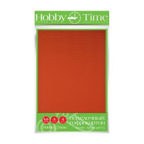 Набор гофрокартона HOBBY TIME
А4, 4 листа, 4 цвета, 1 вид
"ВОЛНА. ЯРКИЕ ЦВЕТА"  
Арт. 11-404-130