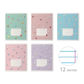 Тетрадь школьная 12 листов Альт®
А5 (165 х 203 мм)
"ЭСКИМОШКИ" 12 л., линейка
Арт. 7-12-1112/2
обложка в ассортименте