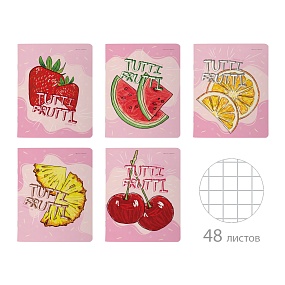 Тетрадь общая BrunoVisconti®
А5 (165 х 203 мм)
"TUTTI FRUTTI" 48 л., клетка
Арт. 7-48-1270
обложка в ассортименте