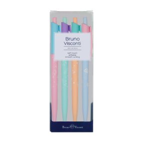 Набор BrunoVisconti®
из 4-х шариковых ручек
0.5 мм, синий, HappyClick «ЗЕФИРНЫЕ ЖИВОТНЫЕ»
Арт. 20-0241-4/4