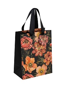 Пакет бумажный упаковочный подарочный BrunoVisconti®
 (180 х 230 х 100 мм)
"FLORA.PINK BLOSSOM"
Арт. 2-851/14