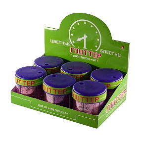 ГЛИТТЕР ДЛЯ ДЕКОРА, С ДОЗАТОРОМ, 60Г  (6 ЦВЕТОВ ), КРАСНЫЙ,  ЦВЕТОВАЯ ГАММА №6
Арт. 2-311/06