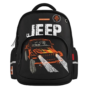 Рюкзак BrunoVisconti®
классический 
черный с эргономичной спинкой
«JEEP CROSS COUNTRY»
Арт. 12-002-256/01