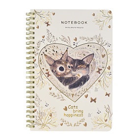 Тетрадь общая BrunoVisconti®
А5 (140 х 210 мм)
"LOVE ME.КОТИКИ ПРИНОСЯТ СЧАСТЬЕ" 60 л., клетка
Арт. 7-60-201/23