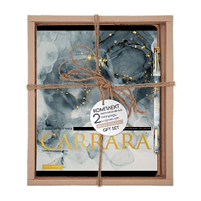 НАБОР ПОДАРОЧНЫЙ "CARRARA.Grey" (ДВЕ ТЕТРАДИ И РУЧКА)
Арт. 7-48-1326-2/5