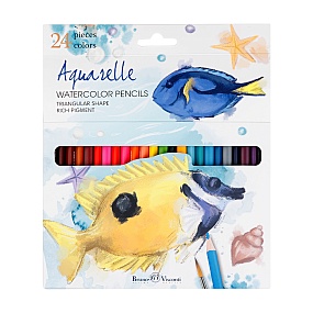 Карандашии акварельные BrunoVisconti®
24  цветов, грифель 3 мм
DreamWorld
Арт. 30-0136