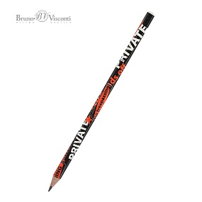 Карандаш BrunoVisconti®
чернографитовый, НВ
HappyGraphix "KEEP AWAY. PRIVATE"
Арт. 21-0030/62