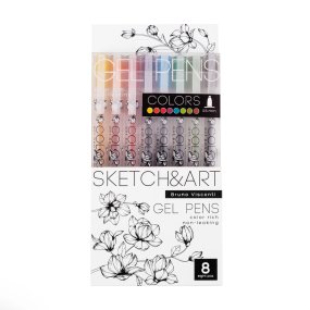 Набор BrunoVisconti®
из 8-ми гелевых ручек
0.5 мм, ассорти
Sketch&Art "Uni Write.COLORS"
Арт. 20-0306