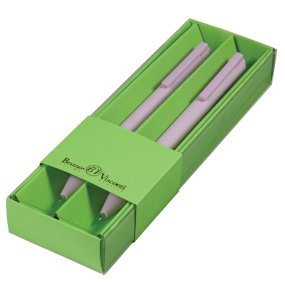 Набор BrunoVisconti®
из 2-х шариковых автоматических ручек
"POINTCLICK"0.38 мм, синий, в картонном салатовом  футляре Zefir
Арт. 20-0377/0404