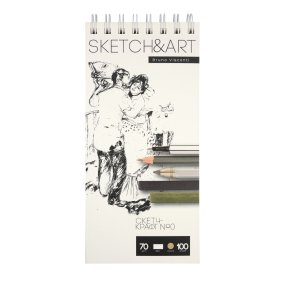 Sketchbook BrunoVisconti®
105х220  мм, 100  л., 70 г/кв.м, крафт-бумага
твердая обложка на гребне
"Sketch&Art"
Арт. 1-100-561/03