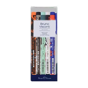 НАБОР ИЗ 5-ТИ  РУЧЕК "FreshWrite. Микс 2" . ШАРИКОВЫХ 0,7 ММ.ЧЕРНАЯ
Арт. 20-0214-5/6