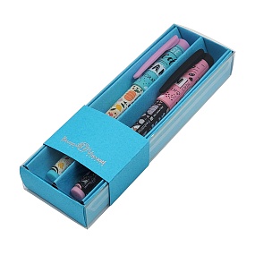 НАБОР ИЗ 2-Х РУЧЕК "FreshWrite. Vegan.Фруктовый микс/Ароматный кофе" ШАР., 0.7 ММ (голубой футляр)
Арт. 20-0214/7778