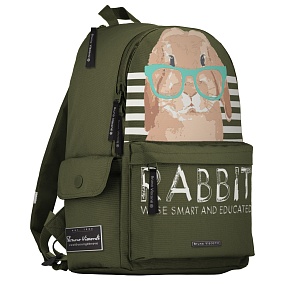 Рюкзак BrunoVisconti®
молодежный
темно-зеленый 
«BE BUNNY.BOY»
Арт. 12-003-139/11