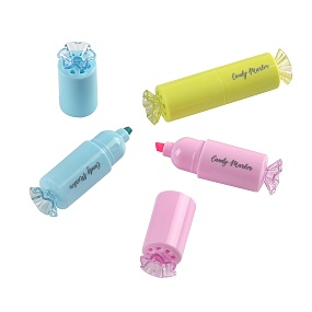 Текстовыделитель BrunoVisconti®
дисплей, 6 цветов, желтый, зеленый,
розовый, оранжевый, голубой, сиреневый
CandyMarker
Арт. 22-0073