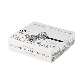 Ластик BrunoVisconti®
художественный,  (59х20х10 мм)
"Sketch&Art" 6B
Арт. 42-0072
