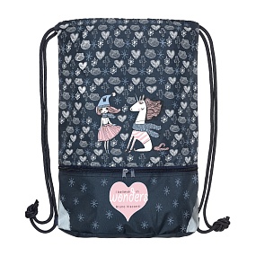 Мешок BrunoVisconti
для обуви двухсекционный синий 37 х 48 см
"ДЕВОЧКА И ЕДИНОРОГ"
15-003-002/02