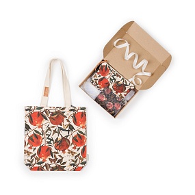 НАБОР ПОДАРОЧНЫЙ  "FLORA.ГРАНАТ" (ШОППЕР И КОСМЕТИЧКА M)
Арт. 16-004-03908