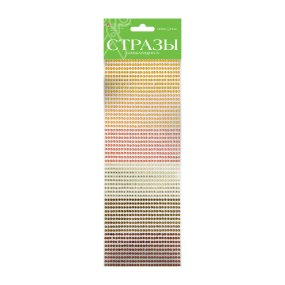 НАБОР САМОКЛЕЯЩИХСЯ СТРАЗ №7 "ГАММА", 3 ММ, 4 ЦВ.
Арт. 2-124/03