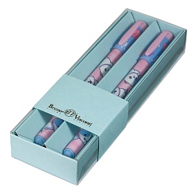 НАБОР ИЗ 2-Х РУЧЕК "HappyWrite. KAWAII ANIMALS.Котенок"ШАРИКОВАЯ 0.5 ММ, СИНЯЯ (голубой футляр)
Арт. 20-0215/5858