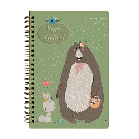 Тетрадь общая BrunoVisconti®
А5 (140 х 210 мм)
"HAPPY WOODLAND" 60 л., линейка
Арт. 7-60-202/02