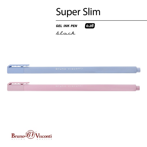 Ручка гелевая BrunoVisconti®
"SUPER SLIM. Zefir" черная
0.28 мм
Арт. 20-0396: фото #1