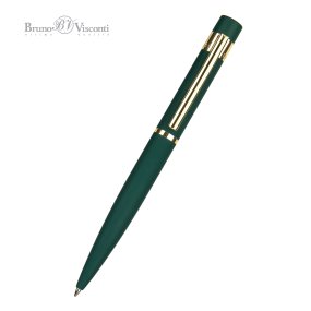 Ручка шариковая автоматическая BrunoVisconti®
"VERONA" цвет корпуса зеленый
1 мм, синий, в металическом серебряном  футляре
Арт. 20-0453/10
