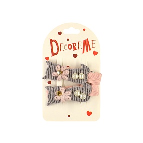 ЗАКОЛКА ДЛЯ ВОЛОС  5 СМ 2 ШТ, 3 ВИДА 
Арт. 2-719/122