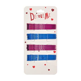 ЗАКОЛКА ДЛЯ ВОЛОС 6 СМ,  24 ШТ, МИКС 3 ЦВЕТА
Арт. 2-718/21