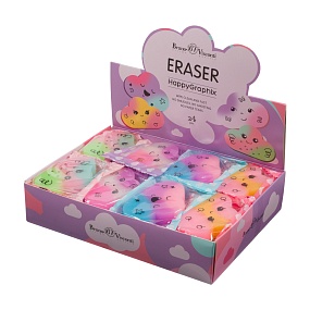 Ластик BrunoVisconti, 4 цвета "HappyGraphix. Радужные облачка"
Арт. 42-0041