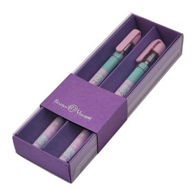 Набор BrunoVisconti®
из 2-х шариковых ручек
"MAGICWRITE"0.5 мм, синий, в картонном сиреневом  футляре "Обнимашки. Зайчики"
Арт. 20-0240/3636