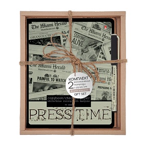 НАБОР ПОДАРОЧНЫЙ "Газета-1" (ДВЕ ТЕТРАДИ И РУЧКА)
Арт. 7-48-1146-2/1