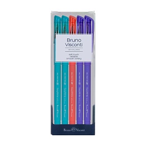 НАБОР ИЗ 5-ТИ РУЧЕК "EasyWrite.JOY" ШАРИКОВЫХ 0.5 ММ, СИНЯЯ 
Арт. 20-0044-5