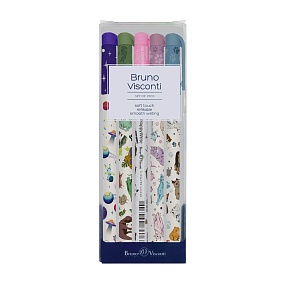 НАБОР ИЗ 5-ТИ РУЧЕК "HappyWrite. Микс 3" ШАРИКОВЫХ 0.5 ММ, СИНЯЯ
Арт. 20-0215-5/7