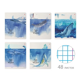 Тетрадь общая Альт®
А5 (165 х 203 мм)
"КИТЫ.АКВАРЕЛЬ" 48 л., клетка
Арт. 7-48-1127
обложка в ассортименте