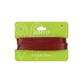 ШНУР ДЕКОРАТИВНЫЙ ИЗ ЭКОКОЖИ ПЛОСКИЙ, 10 ММ, 1 М, КРАСНЫЙ
Арт. 2-154/98