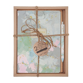 НАБОР ПОДАРОЧНЫЙ "Primavera.Grey" (ДВЕ ТЕТРАДИ BV И РУЧКА)
Арт. 7-40-001/193-3