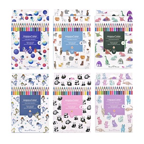 Карандаши BrunoVisconti®
цветные,18 цветов 
HappyColor
Арт. 30-0052
упаковка в ассортименте