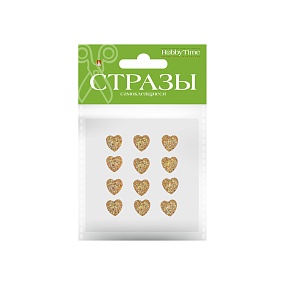 НАБОР САМОКЛЕЯЩИХСЯ СТРАЗ №93 "СЕРДЕЧКИ", 16 ММ, 4 ЦВ.
Арт. 2-344/02