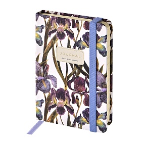 ЗАПИСНАЯ КНИЖКА "MEGAPOLIS JOURNAL" А6, 100 Л.  НА РЕЗИНКЕ "FLORA.ИРИСЫ", ЛИНЕЙКА
Арт. 3-478/23