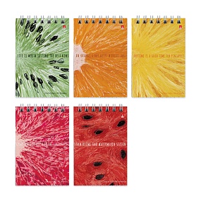 Блокнот Альт®
А7 (68 х 104мм)
"EXOTIC FRUITS" 40 л.
Арт. 3-40-722
обложка в ассортименте