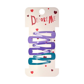 ЗАКОЛКА ДЛЯ ВОЛОС 4 СМ, 6 ШТ, 3 ЦВЕТА 
Арт. 2-718/38