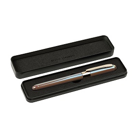 Ручка шариковая BrunoVisconti®
"MONACO" цвет корпуса серый
0.5 мм, синий, в металическом черном  футляре
Арт. 20-0125/687