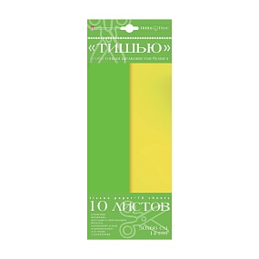 Набор цветной бумаги "тишью" HOBBY TIME
(115 х 282 мм), 10 листов
желтый/ ярко-зеленый
Арт : 2-144/08